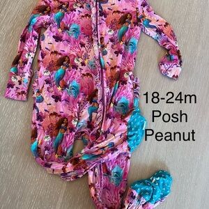 Posh Peanut Little Mermaid Kids Footie